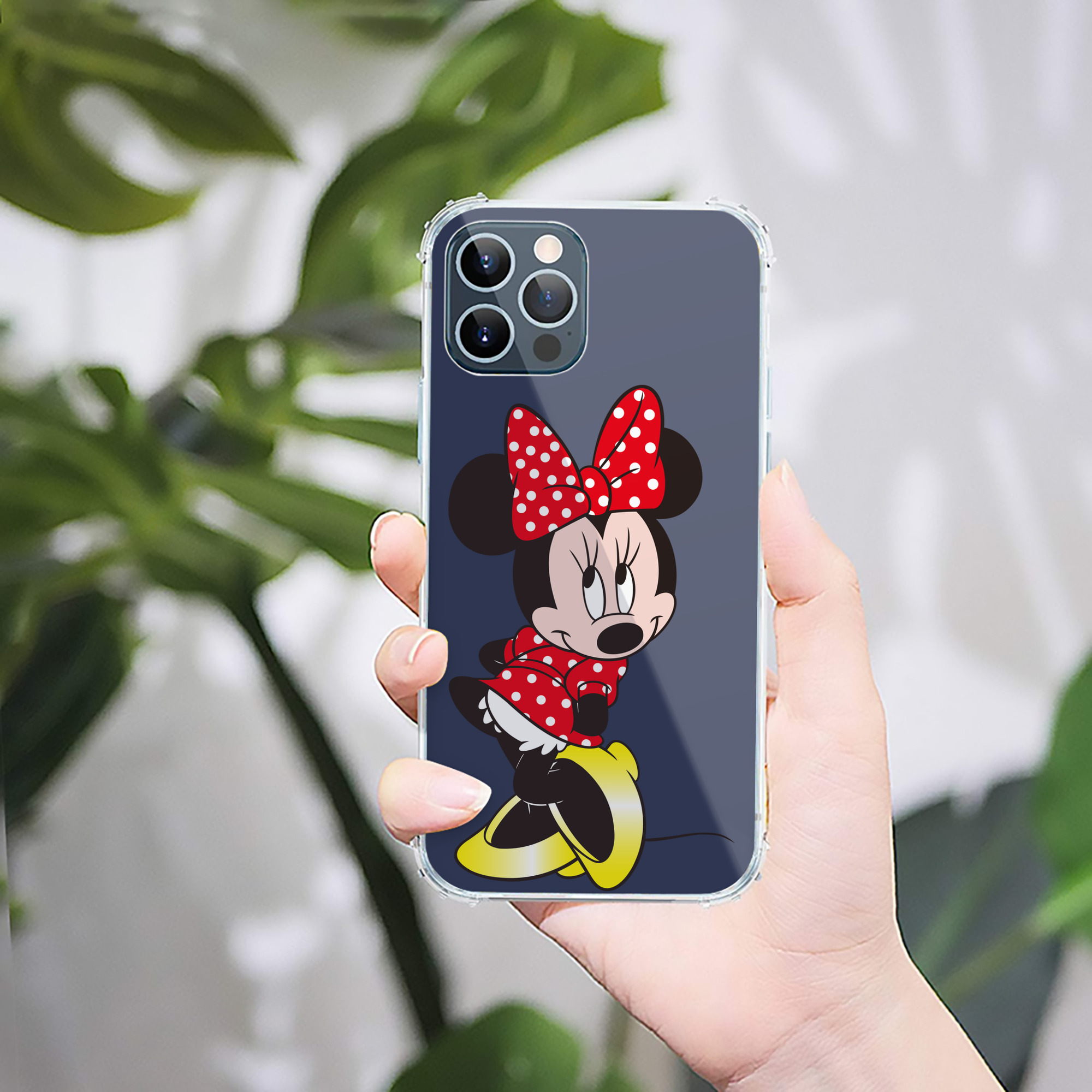 （画像用） ミッキーマウス Mickey Mouse 【iPhone 12シリーズ対応】透明スマホケース（クリアソフトケース）
